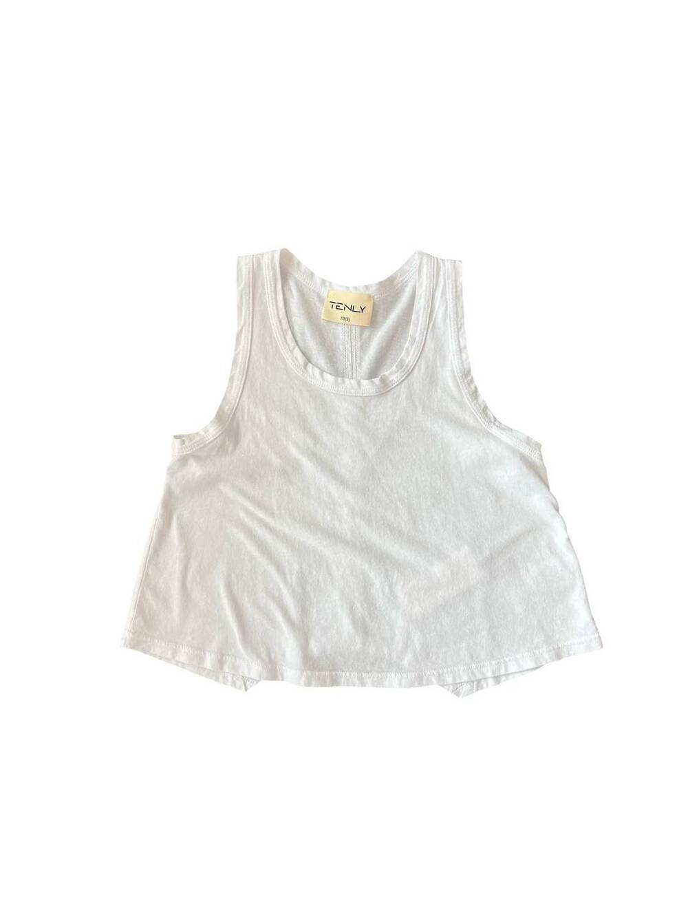 NEW TENLY girls flared swing tank top in white